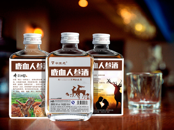 保健酒 壮阳酒 今正元牌鹿血人参酒（100ml）